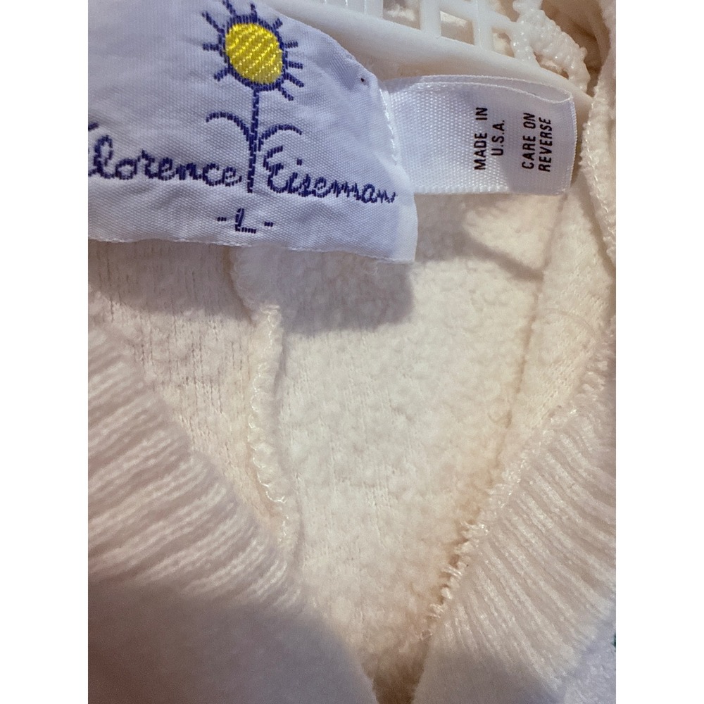 Vintage 80s Florence Eiseman Terry Cloth Hooded Sailboat Romper - Picture 2 of 5